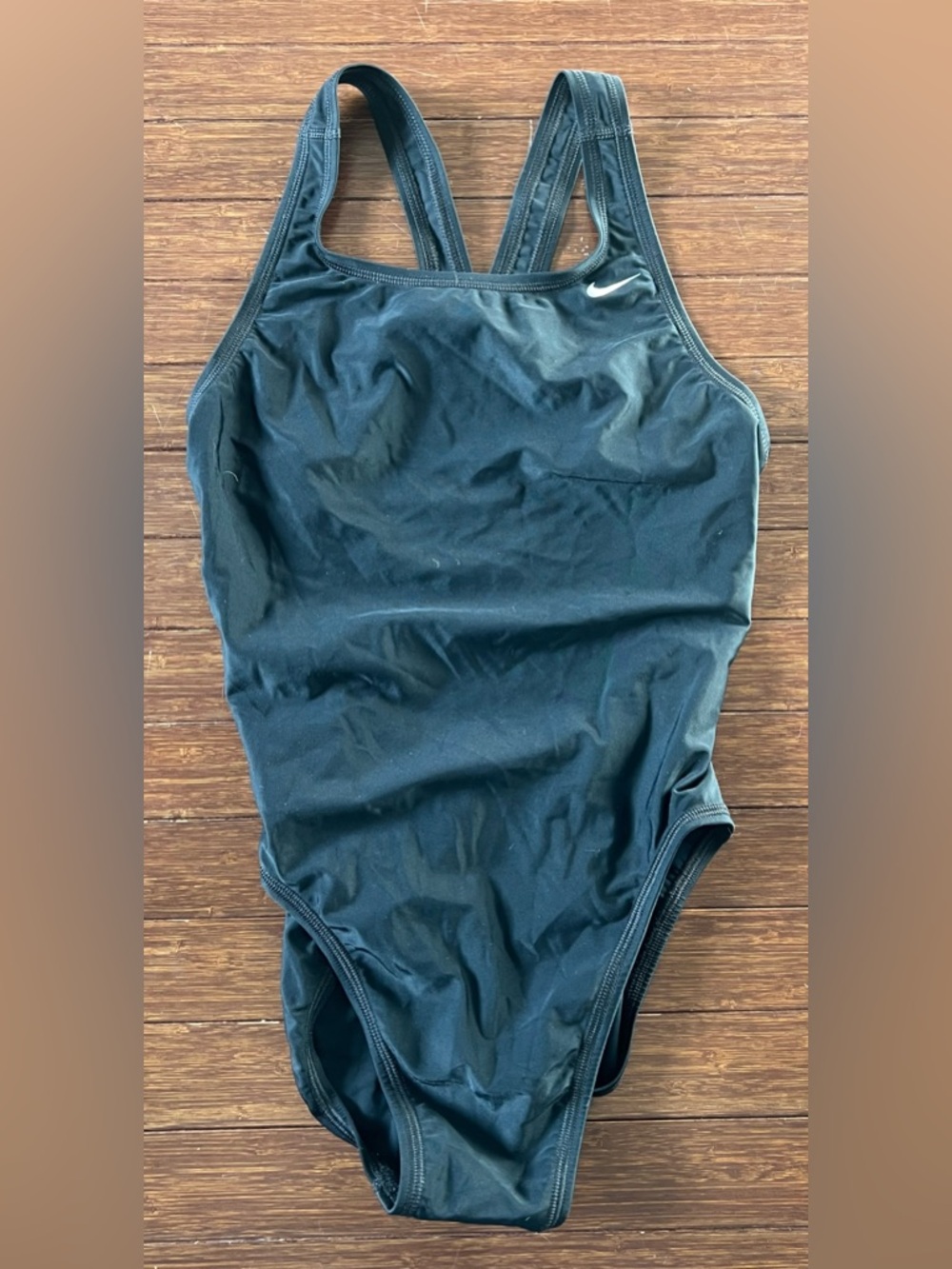 Nike One Piece Swimsuit Black Women's Size 8 Medium classic